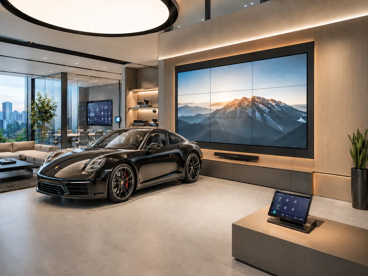 Showroom AV solutions with integrated displays and control systems in Malaysia